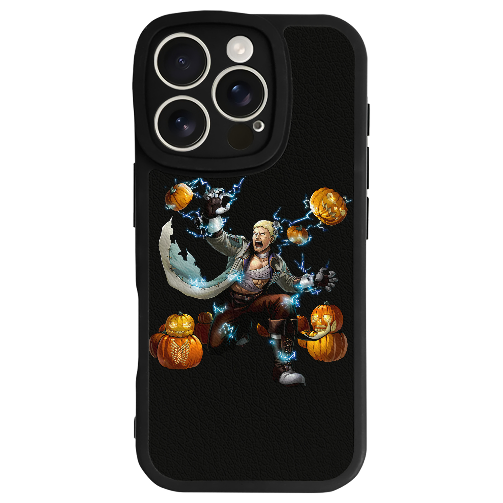 （画像用） 進撃の巨人 ライナー・ブラウン Attack on Titan Reiner Braun 【iPhone 16シリーズ対応】シリコンスマホケース（レザー調） 材質：シリコン